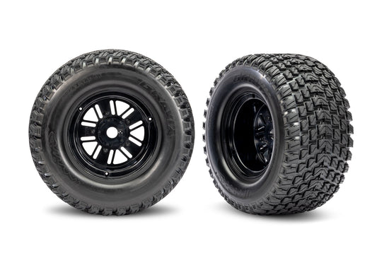 Black Rear Funco Wheels & Gravix Tires (2)