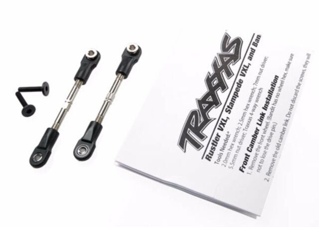 Turnbuckles camber link 47mm (67mm center to center) (front) (assembled with rod ends and hollow balls) (1 left 1 right)