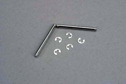Suspension pins 2.5x31.5mm (king pins) w/ e-clips (2) (strengthens caster blocks)