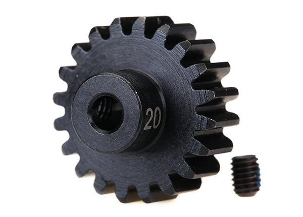 Gear 20-T pinion (32-p) heavy duty (machined hardened steel)/ set screw