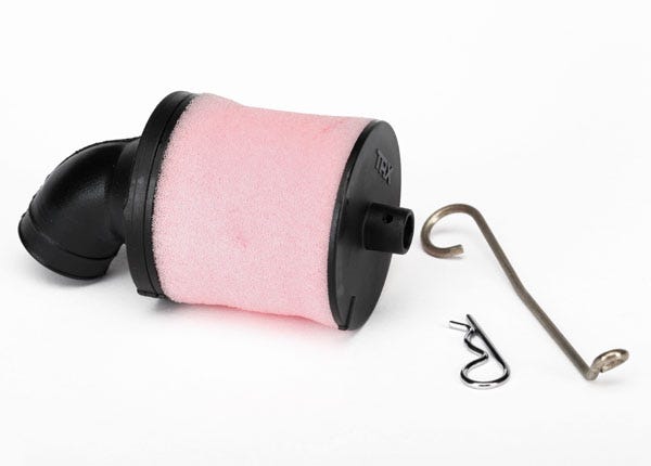 Air filter body (high volume)/ filter support/ cap/ foam filter pre-filter/ air filter base/ wire mount/ hardware (1 each)