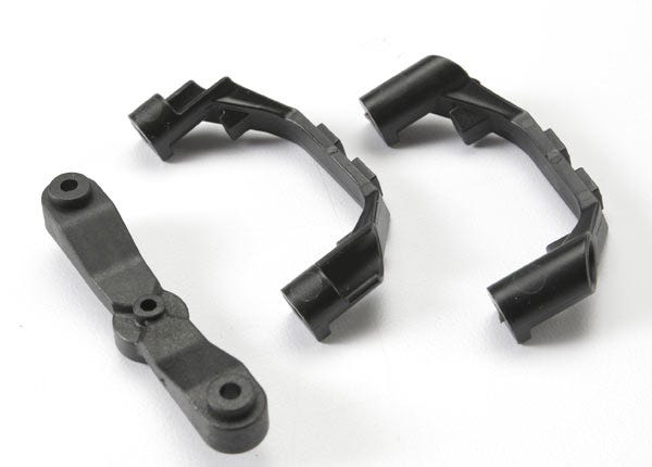 Mount steering arm/ steering stops (2) (lower hinge pin retainer) (includes standard and maximum throw steering stops)