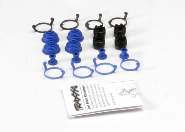 Pivot ball caps (4)/ dust boots rubber (4)/ dust plugs rubber (4)/ dust boot retainers black (4) blue (4) (2 pkgs. req. to complete truck)