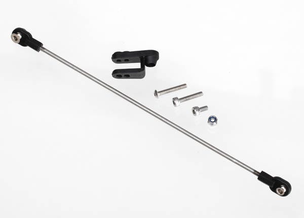Rudder pushrod assembled/ servo horn/ 3x18mm BCS (stainless) (1)/ 3x15mm CS (stainless) (1)/ 3x6mm CS (stainless) (1)/ NL 3.0 (1)