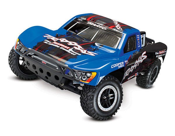 Discontinued - Slash: 1/10-Scale 2WD Short Course Racing Truck. Ready-To-Race with TQ 2.4GHz Radio System and On-Board Audio. Includes: 7-Cell NiMH 3000mAh Traxxas battery