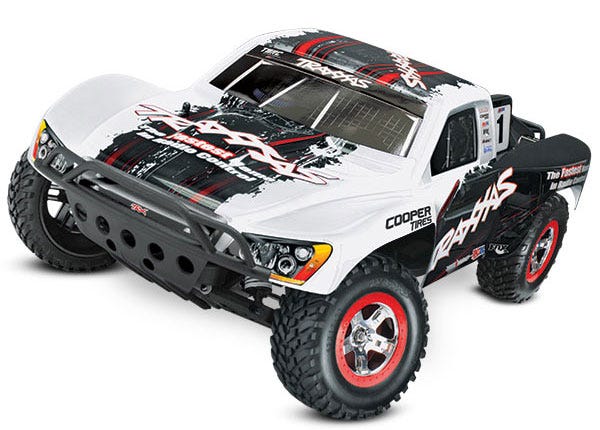 Discontinued - Slash VXL: 1/10 Scale 2WD Short Course Racing Truck. Ready-to-Race with TQi Traxxas Link™ Enabled 2.4GHz Radio System Velineon VXL-3s brushless ESC (fwd/rev) On-Board Audio and Traxxas Stability Management (TSM).