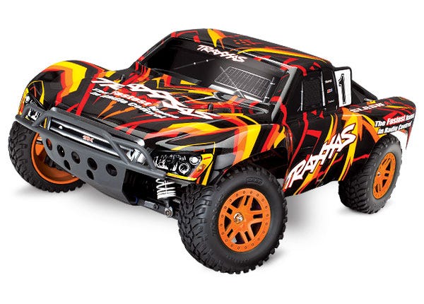 Discontinued - Slash 4X4: 1/10 Scale 4WD Electric Short Course Truck. Ready-to-Race with TQ 2.4GHz Radio System and XL-5 ESC (fwd/rev)