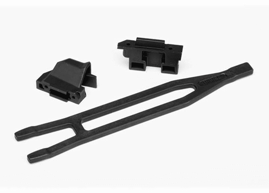 Battery hold-down (1)/ hold-down retainer front & rear (1 each)