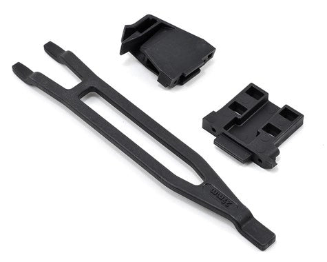 Battery hold-down tall (1)/ hold-down retainer front & rear (1 each) (allows for installation of taller multi-cell batteries)