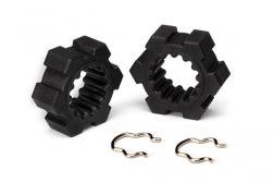 Discontinued - Wheel hubs hex (2)/ hex clips (2)