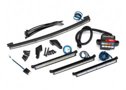 LED light set complete (includes front light bar (2) rear light bar curved roof light bar and high-voltage power amplifier)