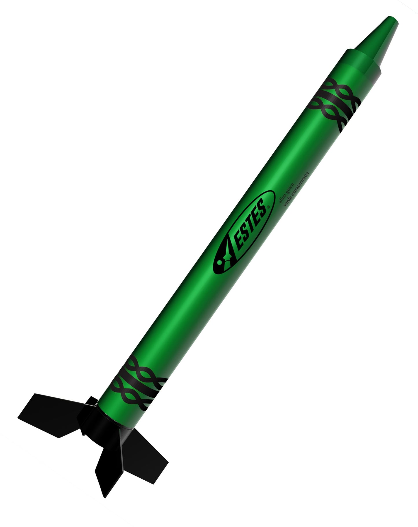 1101 Green Alien Crayon Rocket RTF