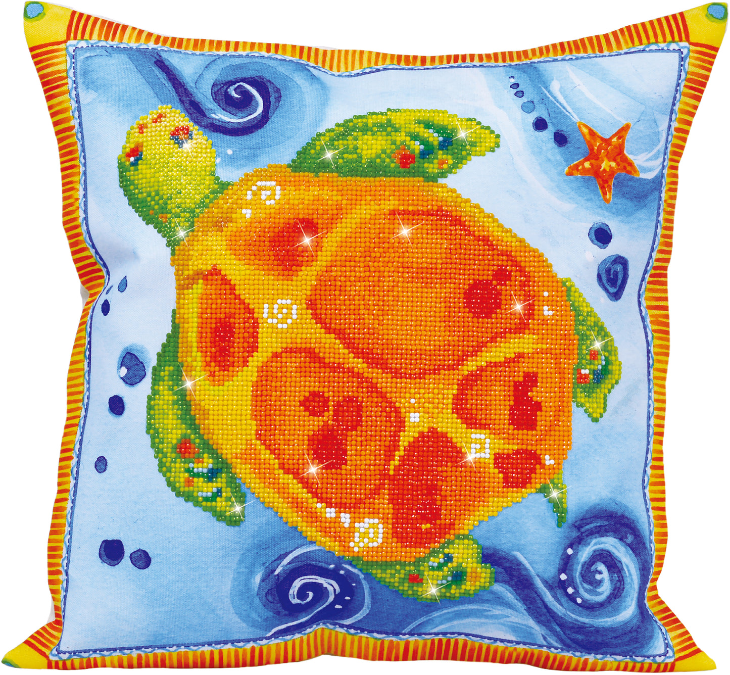 Diamond Dotz Diamond Embroidery Pillow Facet Art Kit-Turtle Journey (17.5"X17.5")