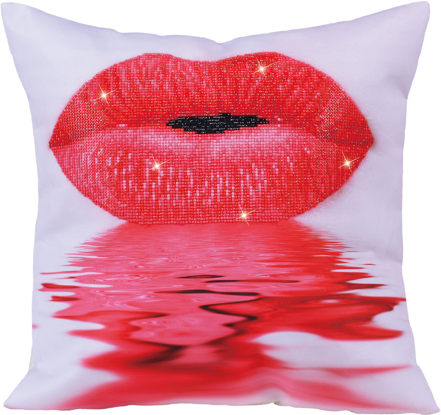 Diamond Dotz Diamond Embroidery Pillow Facet Art Kit-Hot Lips (17.5"X17.5")