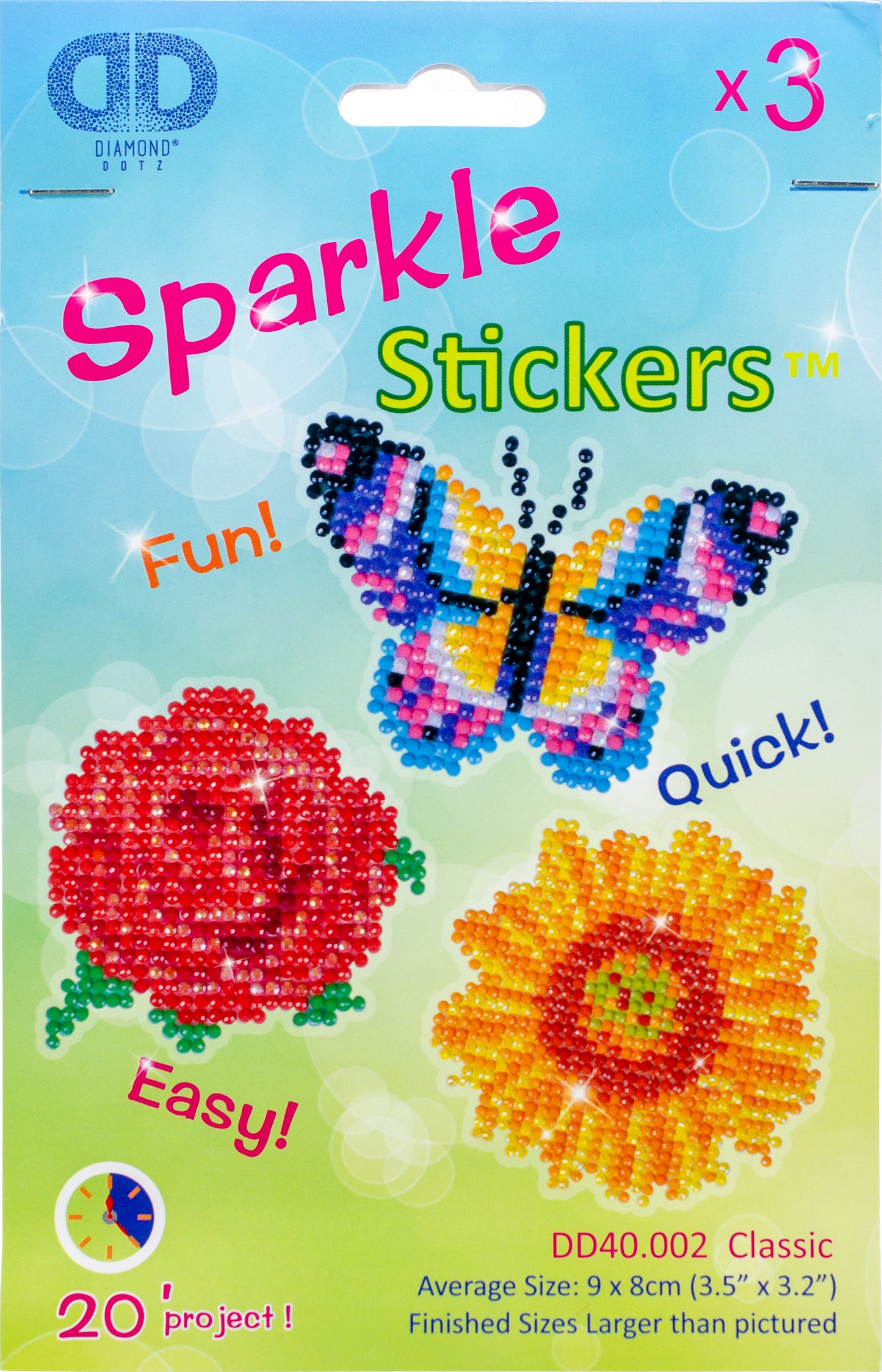 Diamond Dotz Diamond Stickers Facet Art Kit-Assorted Classic 3/Pkg