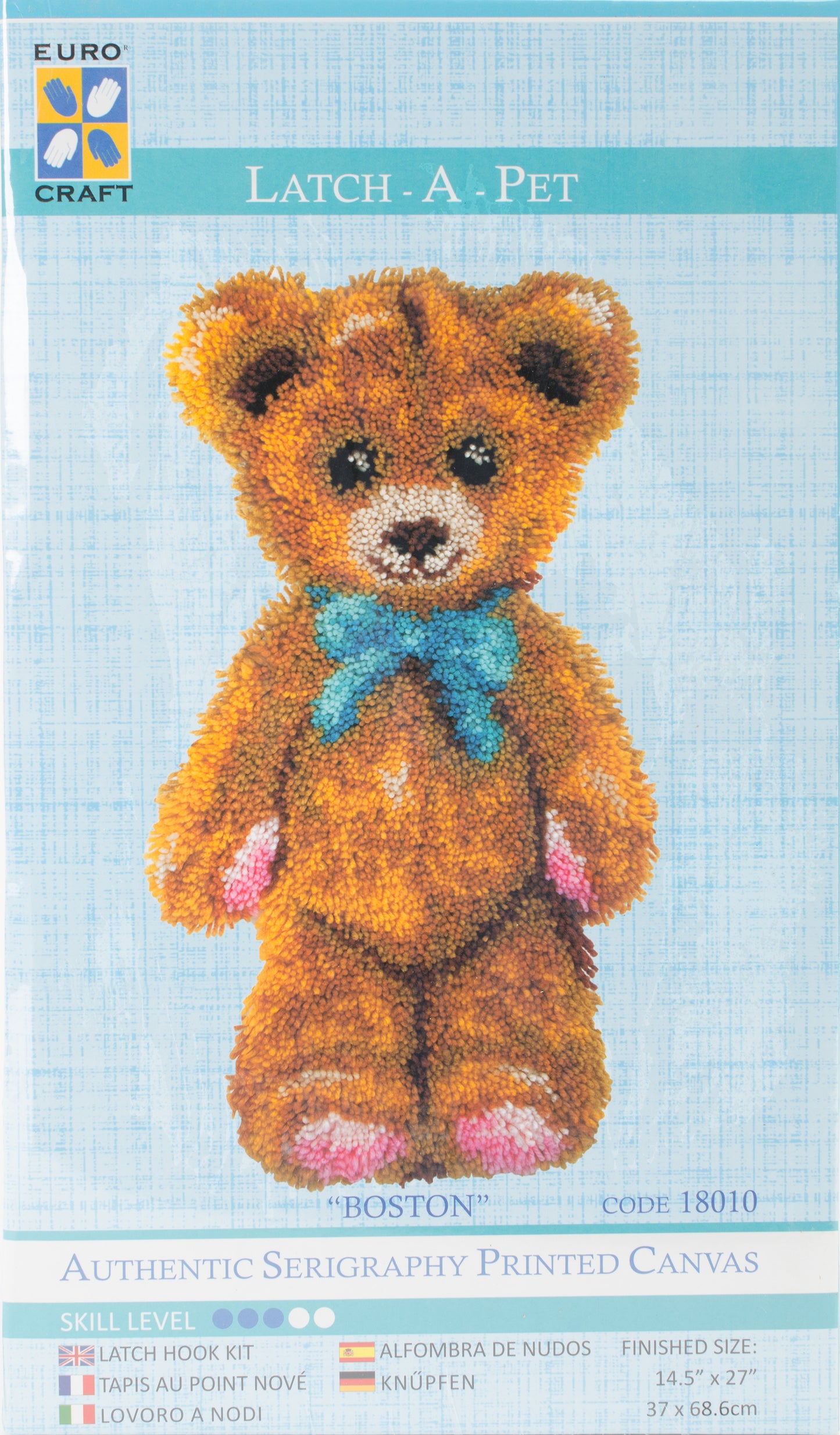 Euro Craft Latch Hook Kit 20"X27"-Boston