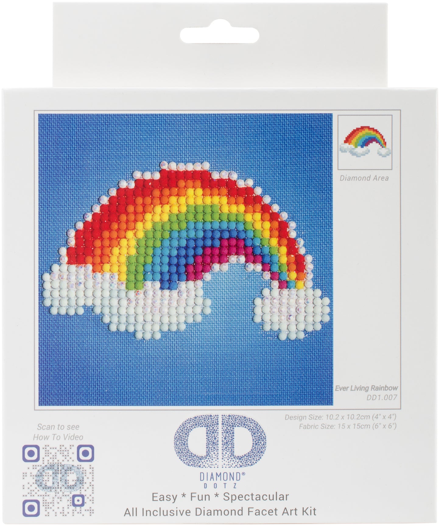Diamond Dotz Diamond Embroidery Facet Art Kit 6"X6"-Ever Living Rainbow