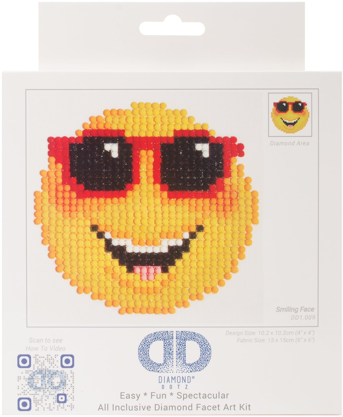 Diamond Dotz Diamond Embroidery Facet Art Kit 6"X6"-Smiling Face