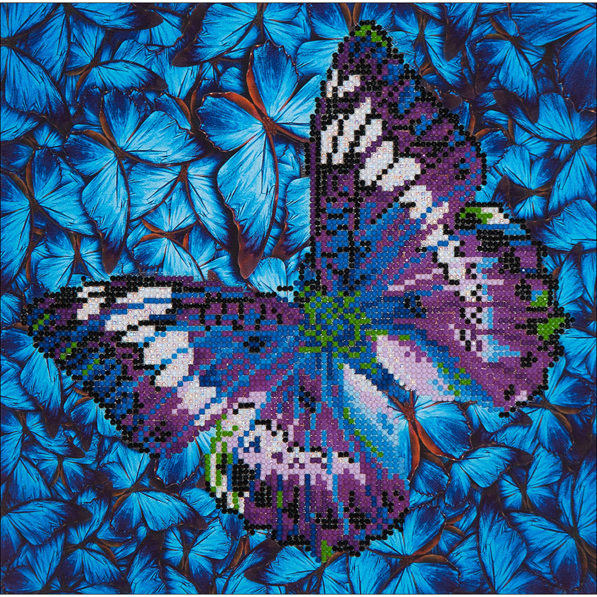 Diamond Dotz Diamond Embroidery Facet Art Kit 15"X15"-Flutter By Mauve