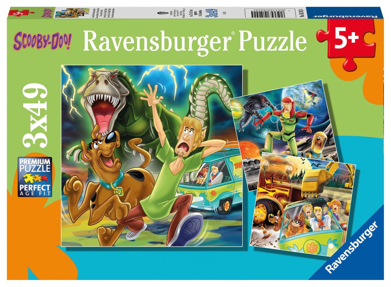 Scooby Doo 3 Night Fright 3 x 49 pc Puzzle