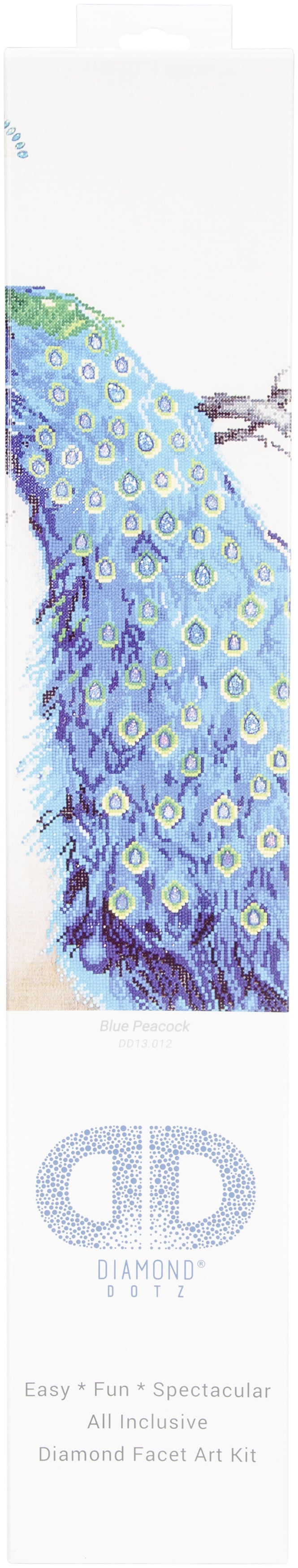 Diamond Dotz Diamond Embroidery Facet Art Kit 25.25"X34.5"-Blue Peacock