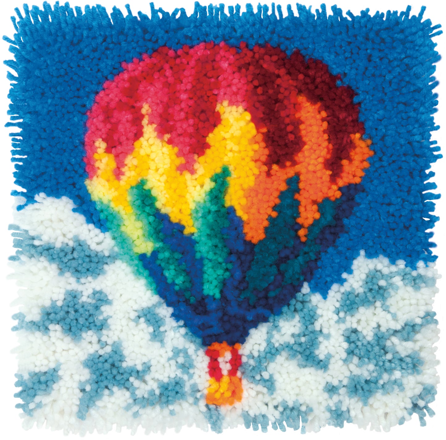 Dimensions Latch Hook Kit 12"X12"-Hot Air Balloon