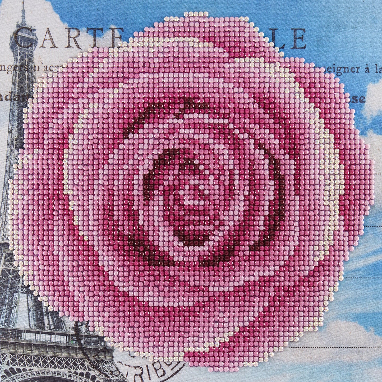 Leisure Arts Diamond Art Beginner Kit 8"X8"-Rose