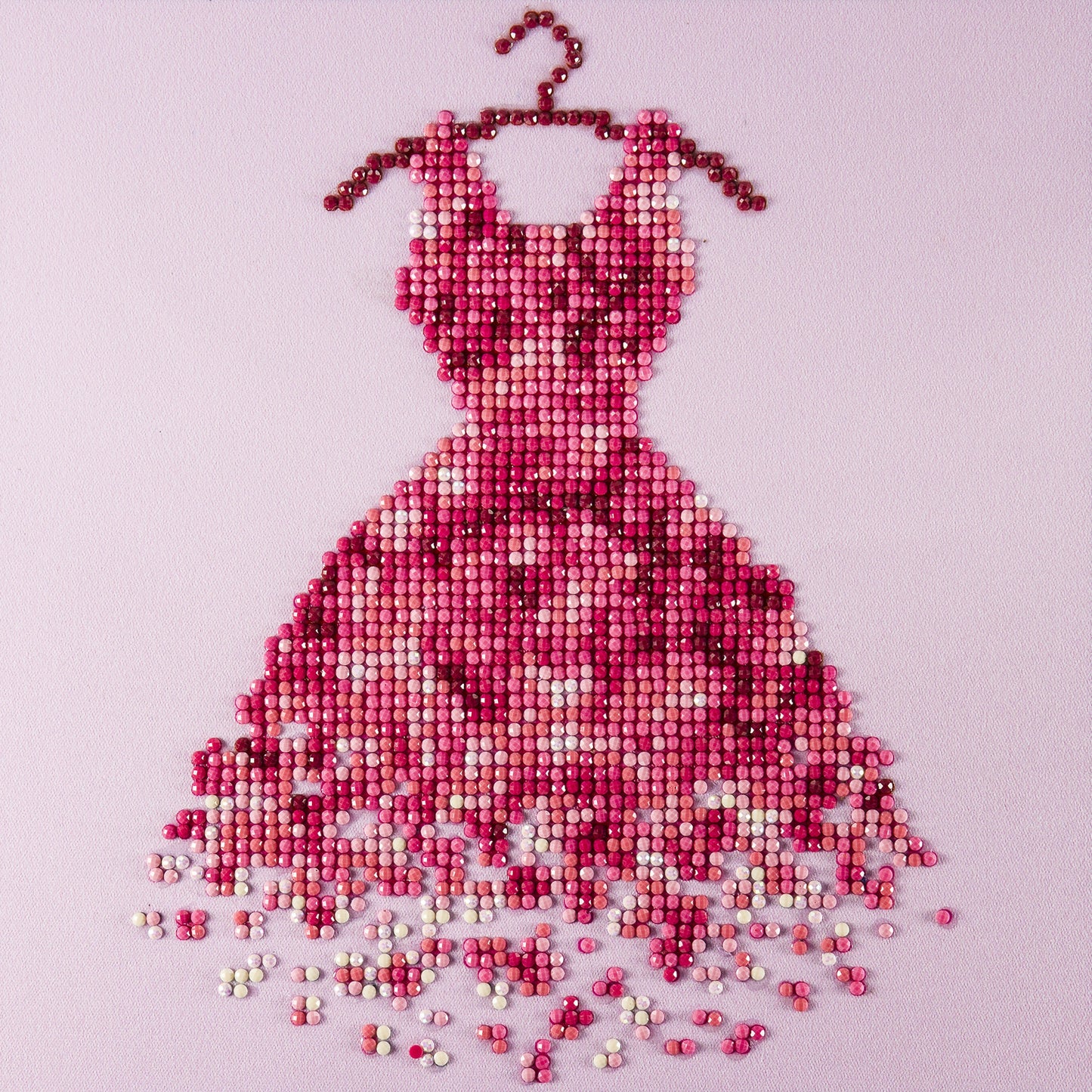 Leisure Arts Diamond Art Beginner Kit 8"X8"-Red Dress