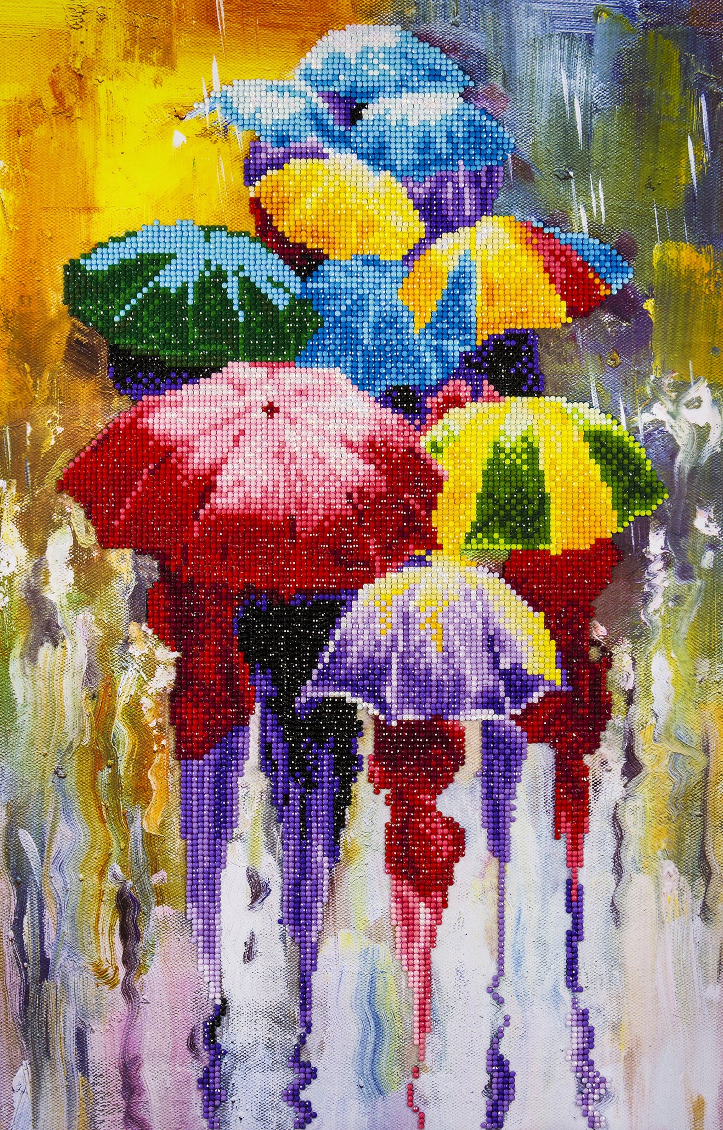 Leisure Arts Diamond Art Advanced Kit 14"X16"-Rainy Day
