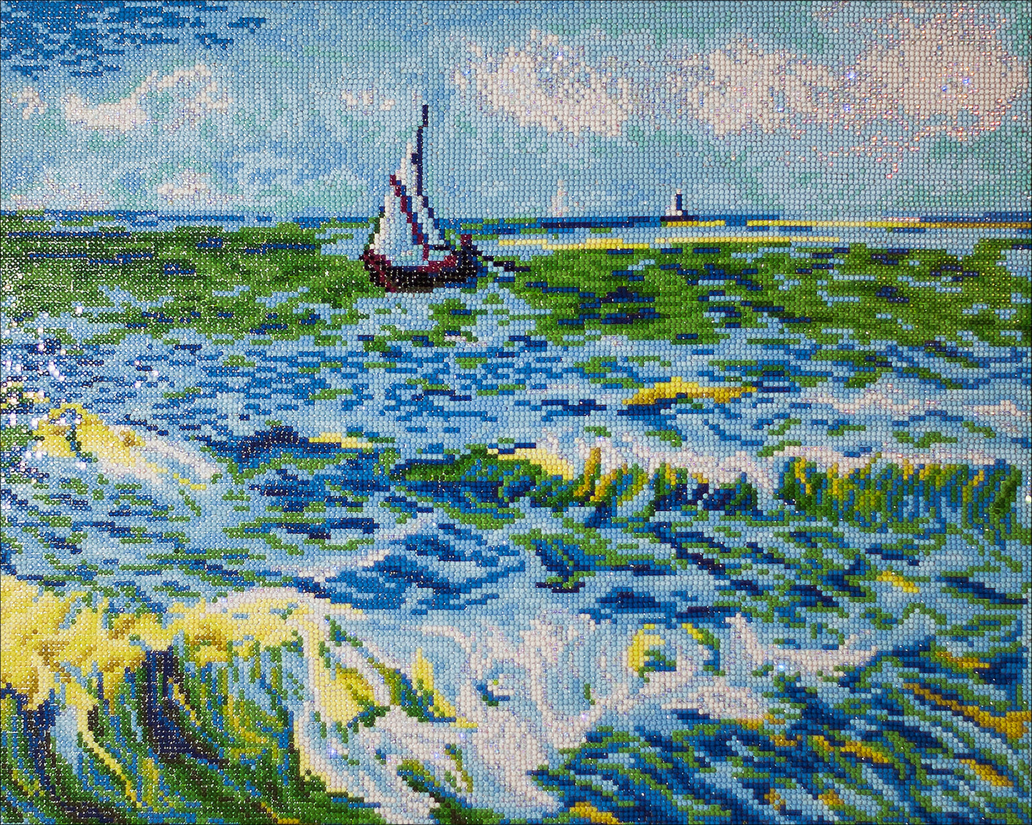 Diamond Dotz Diamond Embroidery Facet Art Kit 24.8"X20.8"-Seascape At Saint Maries (Van Gogh)