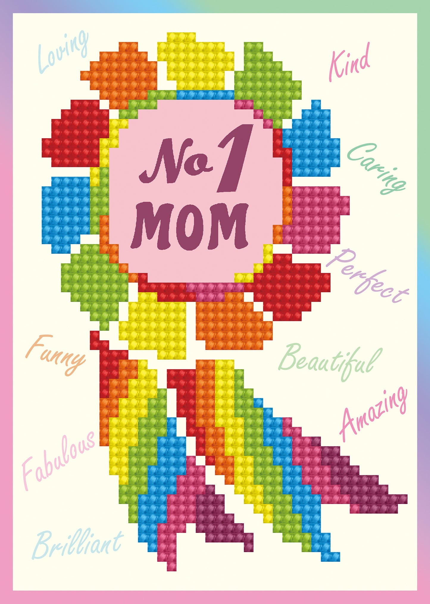 Diamond Dotz Diamond Embroidery Facet Art Greeting Card Kit-No.1 Mom