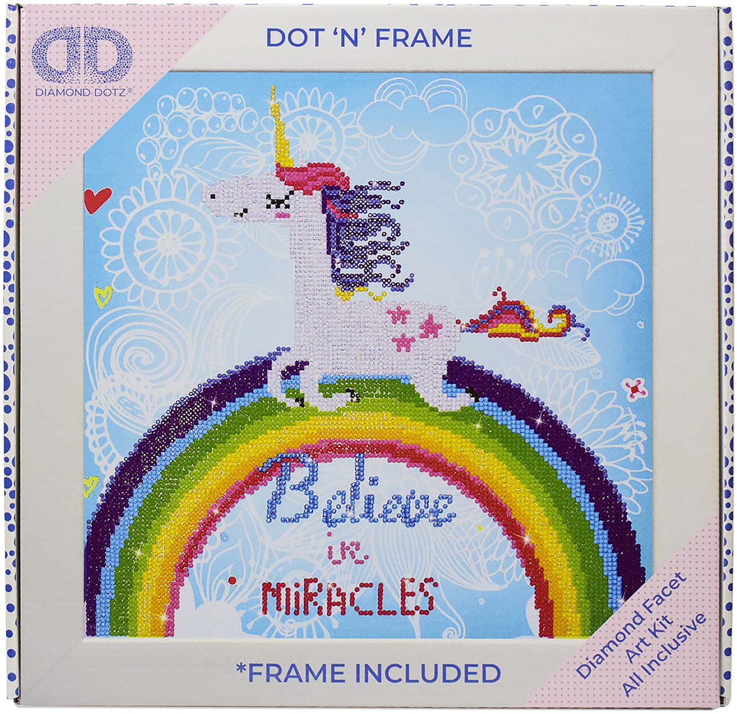 Diamond Dotz Diamond Embroidery Facet Art Kit W/ Frame-Believe In Miracles