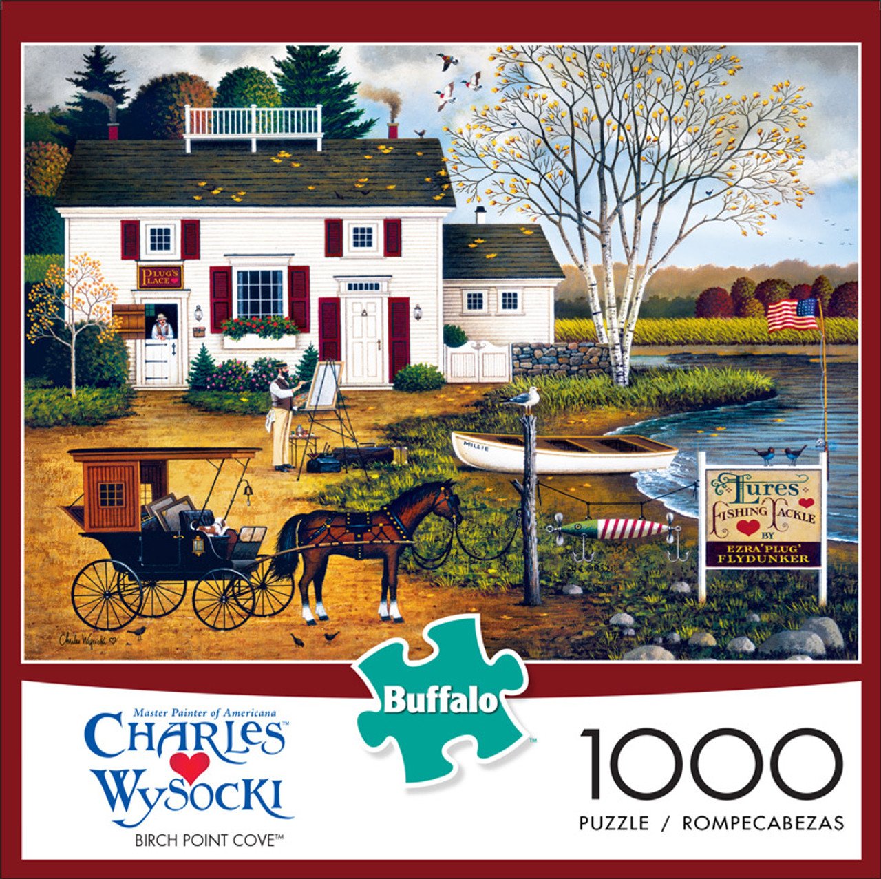 Charles Wysocki Birch Point Cove 1000 Piece Jigsaw Puzzle