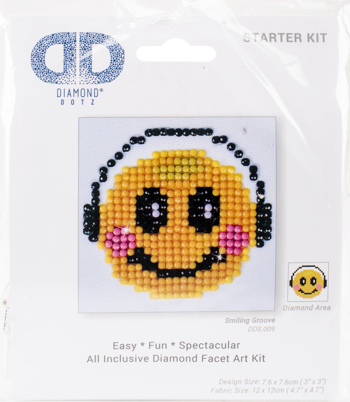 Diamond Dotz Diamond Embroidery Facet Art Kit 4.75"X4.75"-Smiling Groove