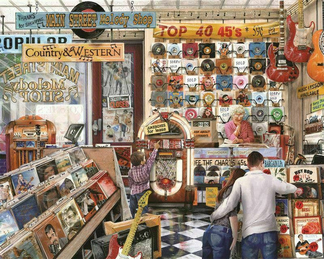 1000ピース ジグソーパズル The Melody Shop - 米国製 The Melody Shop 1000 Piece Jigsaw Puzzle – LocoHobby