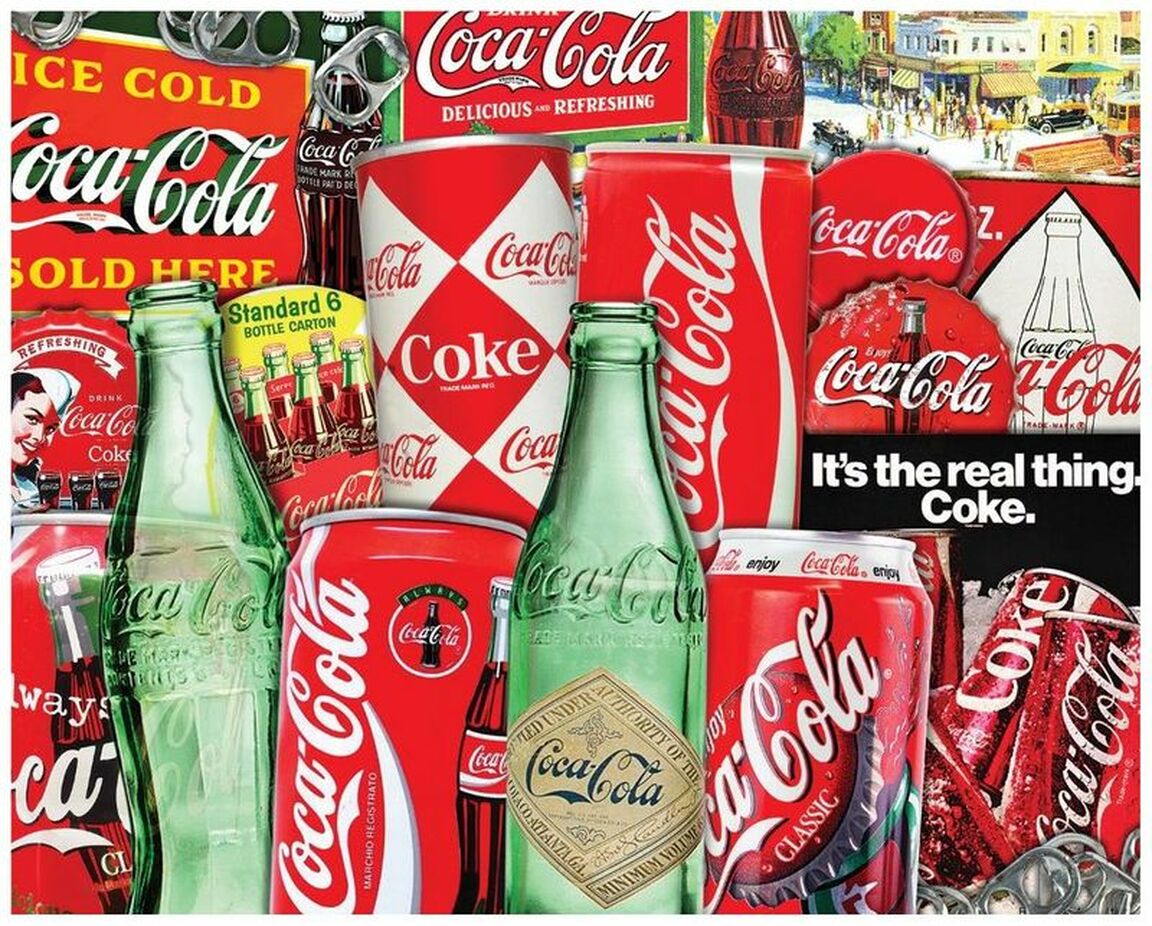 Coca-Cola "Then and Now" 1000 Piece Springbok