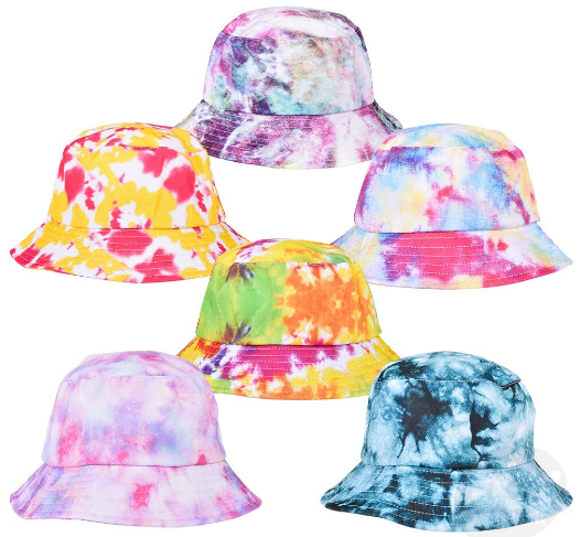 TIE DYE PRINT BUCKET HAT