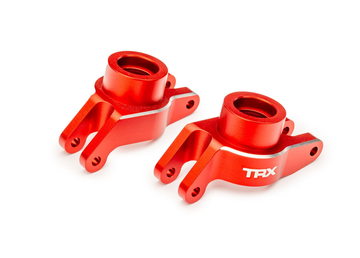 Red Aluminum Stub Axle Carriers (L&R)