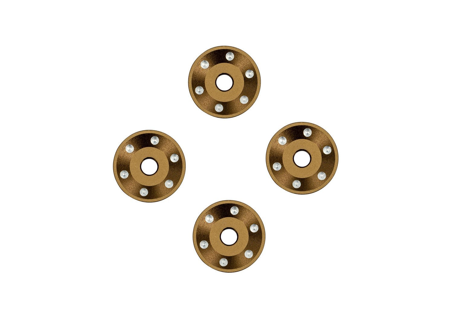Bronze Aluminum Wheel Washers (4)