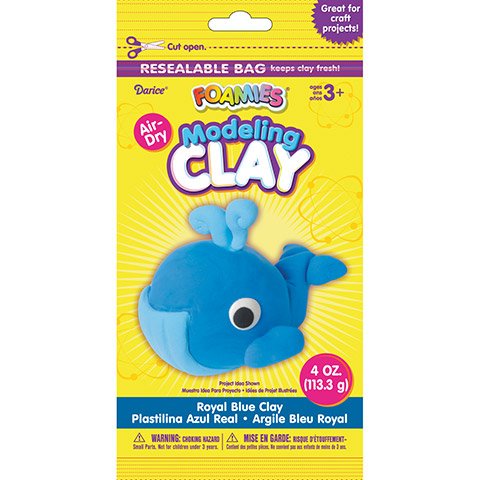 4oz Air Dry Clay Royal Blue