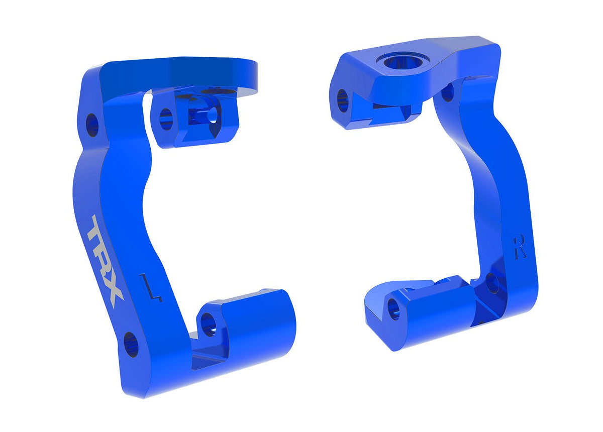 CASTER BLOCKS L&R BLUE ALUM