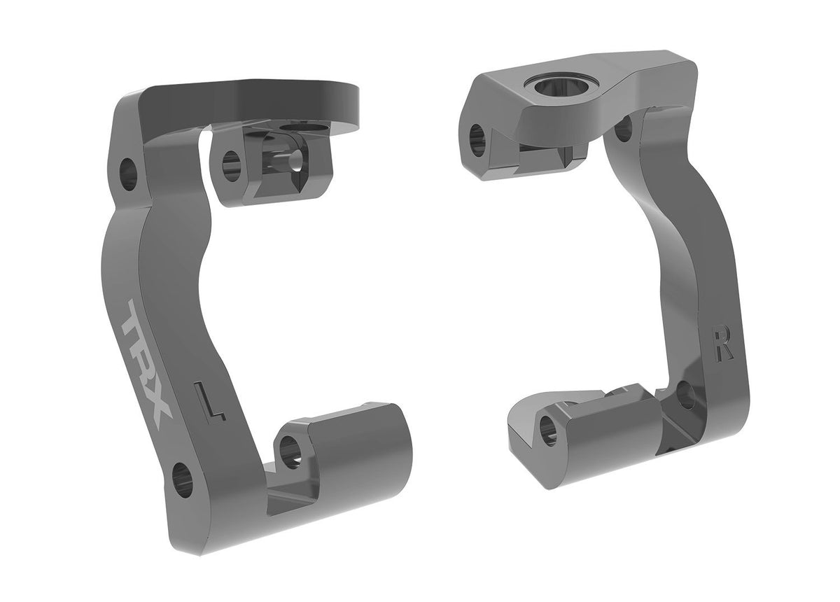 CASTER BLOCKS L&R ALUM GRAY