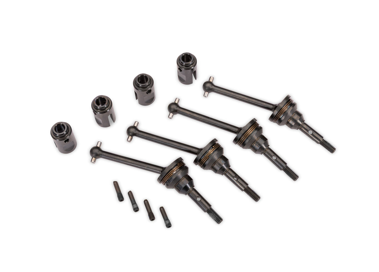 Steel CV Driveshaft Assemblies & Drive Cups (4)
