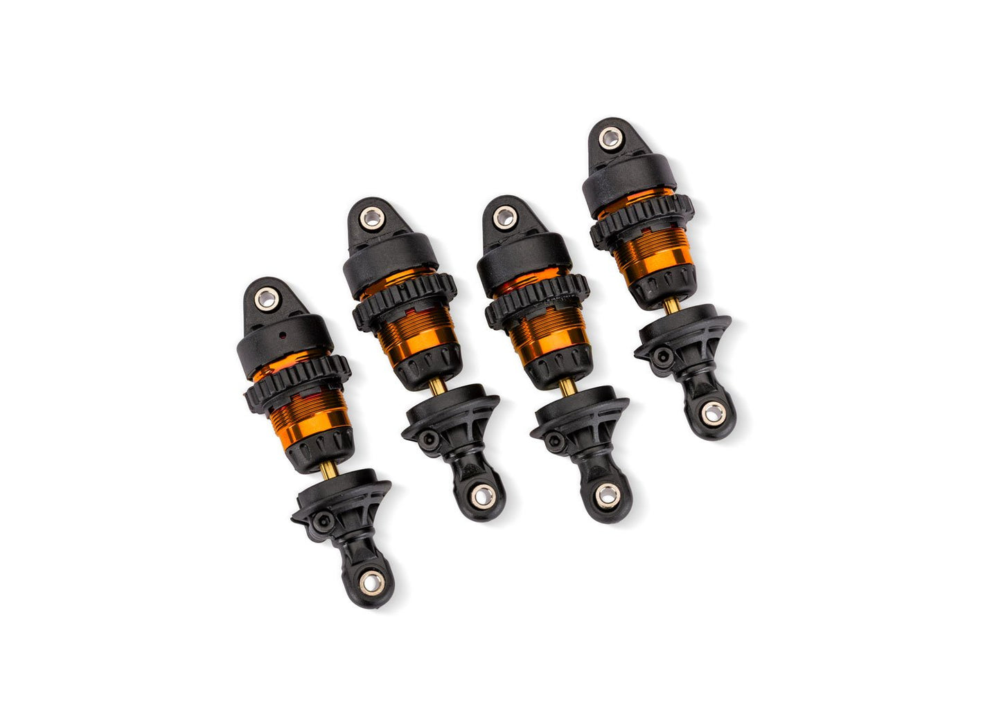 Orange Aluminum Mini GTR Short Shocks (4)