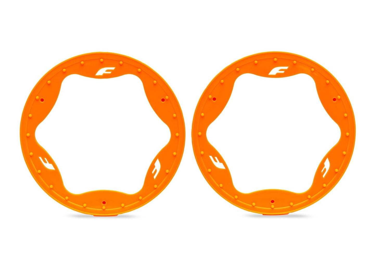 4.3" Orange Funco Rear Beadlock Rings (2)