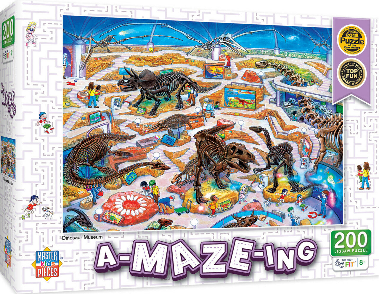 A-maze-ing - Dinosaur Museum 200pc Puzzle