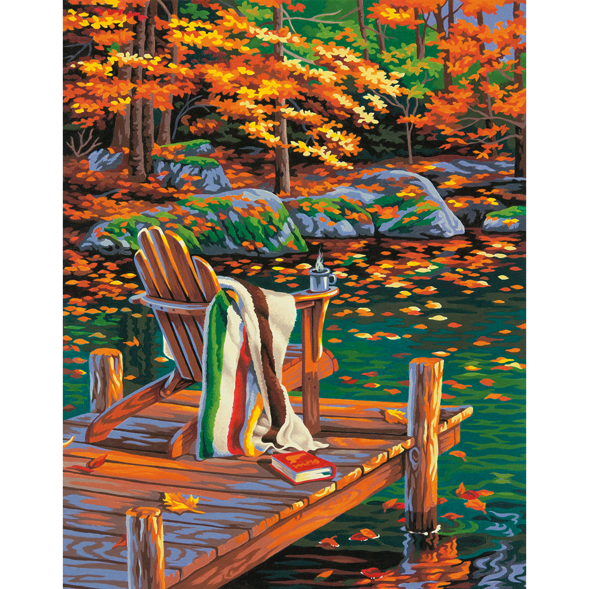 Paint Works Paint By Number Kit 14"X11"-Golden Pond