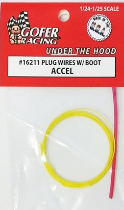 Plug Wires w\Boot - Yellow