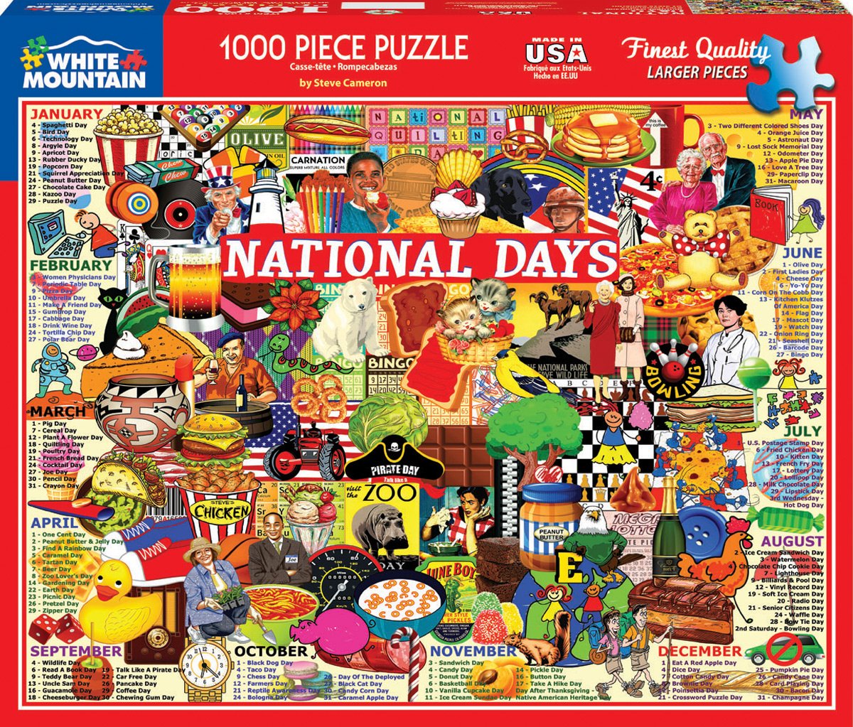 National Days (1689pz) - 1000 Piece Jigsaw Puzzle