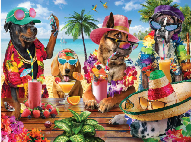 Beach Party (1849pz) - 500 Piece Jigsaw Puzzle